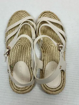 Coach Carissa Leather Women's Espadrille Chalk Gold Pearl | C2794 - Size 10 B thumbnail 4
