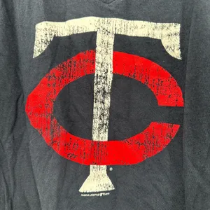 Campus Lifestyle Size Medium Shirt Navy Blue Minnesota Twins MLB‎ V Neck thumbnail 3