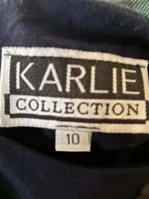 Vintage Karlie Collection Plaid Faux Two-Piece Dress 10 thumbnail 3