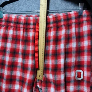 Ohio State Buckeyes Plaid Lounge Pants Sleepwear Joggers Size L‎ Red White thumbnail 5