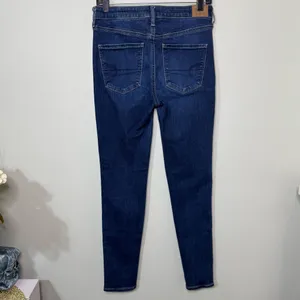 American Eagle AE Next Level High Waisted Jegging Dark Skinny Jeans Size 8 thumbnail 4