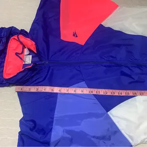 Nike Vintage Retro Jacket Color Block‎ 80s Windbreaker Track Zip Up Size M thumbnail 13