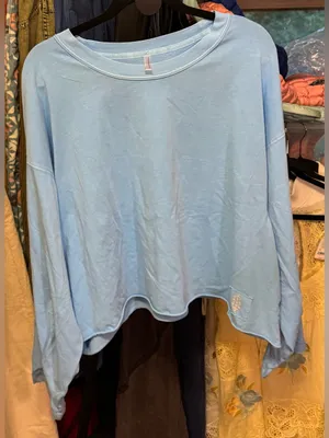 NWOT Free People FP Movement Inspire Layer - bright blue - XL thumbnail 8