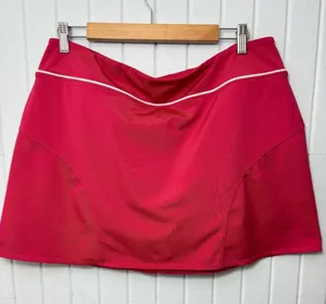 Athleta Hot Pink Performance‎ Skort with White Logo size XL thumbnail 1
