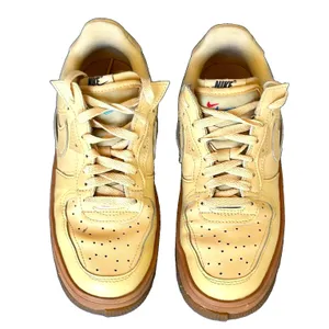 Nike Air Force 1 Fontanka Sesame Gum Brown Leather Sneakers Women's 7 DH1290-201 thumbnail 4