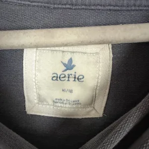 Aerie Women's Sz XL Gray Cowl Neck Cozy Boho Front Pocket Pullover Sweater Y2K thumbnail 6