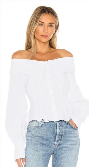 LPA Rey Top in White Small thumbnail 1