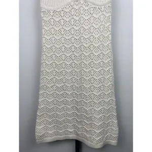 Jessica Simpson Cream White Knit Coastal Bohemian‎ Mini Dress Size S thumbnail 3