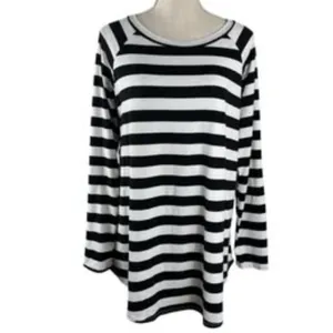 Reborn J Striped Long Sleeve Top with Brown Elbow Patches - Size Large thumbnail 3