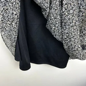 Motherhood Maternity Dress Size Medium Black Floral Lined Boho thumbnail 5