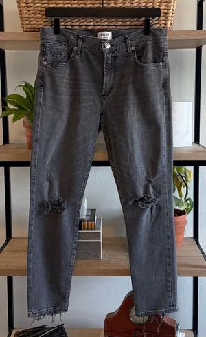 AGOLDE Feel Good Mid-Rise Distressed Slim Fit Ankle Crop Jeans, 29 thumbnail 1
