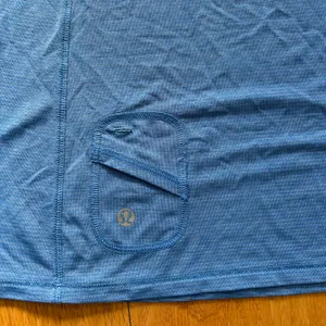 Lululemon Run Silver Bullet Tank Top Size 6 Blue Porcelaine Reflective Racerback thumbnail 8