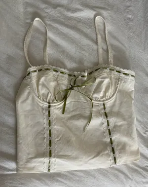 White corset top thumbnail 1