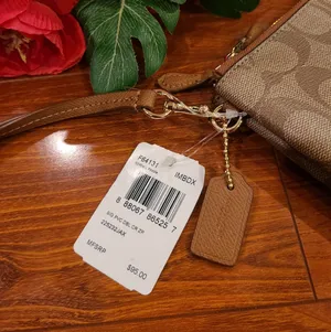 Coach Brown Signature Lesther Wristlets thumbnail 5