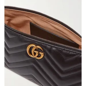 GUCCI Marmont GG logo quilted leather shoulder bag thumbnail 5