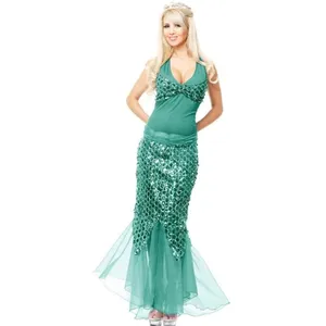 Charades Sequin Mermaid Costume Ariel Halloween Costume NEW Medium thumbnail 3