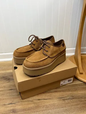 UGG Women's Cityfunc Chestnut Lace-Up Platform Shoes - Size - 9.5 thumbnail 3