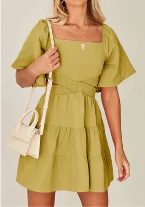 Yellow Amazon Summer Dress thumbnail 1