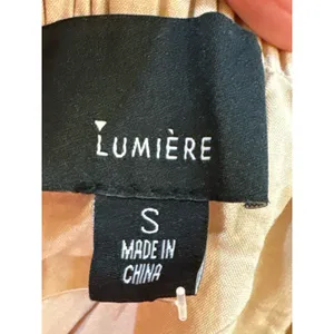 Lumiere Linen Blend Color‎ block Maxi Dress Belted Size Small Black Tan thumbnail 4