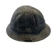 Vintage Irish Donegal Tweed 100% Wool Hand Woven Bucket Textured thumbnail 1