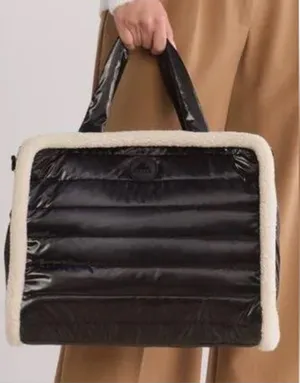 Pajar Black Tote with Cream Trim thumbnail 1