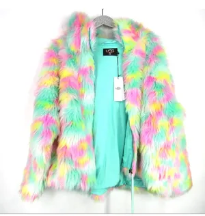 Ugg Clove Faux Fur Jacket lemon lime Aura oversized è thumbnail 3