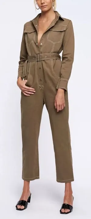Lioness Jumpsuit “Williamsburg” Coveralls Belted Medium thumbnail 1