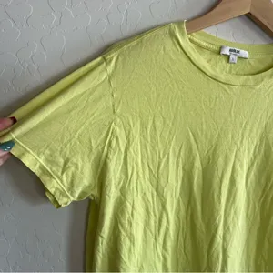 Agolde Rena Supima Cotton Crew Neck Easy T-Shirt Yellow thumbnail 5