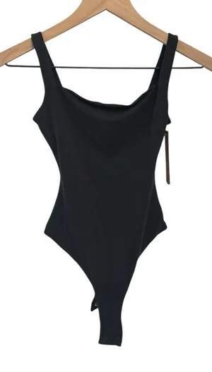 NWT Skims Fits Everybody Square Neck Bodysuit in Onyx XXS thumbnail 1