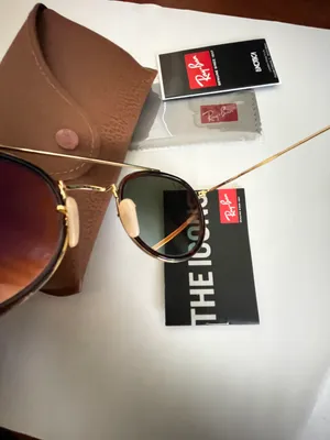 Rayban Sunglasses Round Double Bridge Gold Size 51mm thumbnail 7