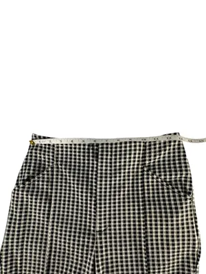 Anthropologie Maeve Gingham Capri Pants Women’s 4 High Rise Cropped Stretch thumbnail 6