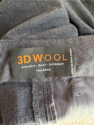Quince Italian Wool Pleated Wide Leg Trousers Coal Melange Size 8 thumbnail 5