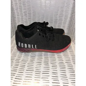 NOBULL Outwork Trainer Black Red Gum SuperFabric Women's‎ Cross Fit Shoes 10.5 thumbnail 4