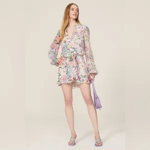 Rococo‎ Sand Lelia Floral Wrap Mini Dress in Size XL thumbnail 3