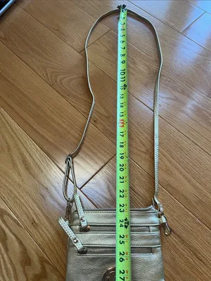 Michael Kors Metallic Gold Crossbody Bag thumbnail 8