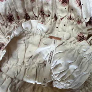 NEW Sz XS print Free People Tiered Pull-On Clementina Mini Dress in Ivory Combo thumbnail 7