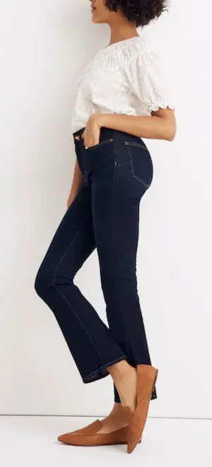 Madewell NWOT Curvy Cali Demi-Boot Jeans Larkspur Wash Womens Size‎ 29 thumbnail 1
