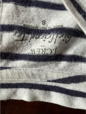 J.Crew Girlfriend Tee Striped Short Sleeve T-Shirt Size Small thumbnail 7