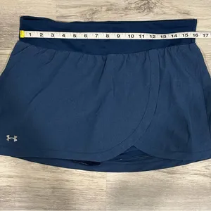 Under Armour ‎ Heatgear Blue Golf Tennis Skort Athletic Shorts Pockets Size L thumbnail 6