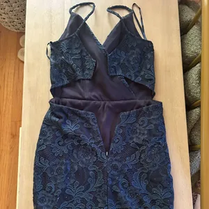 Navy Blue La Femme Homecoming Dress - Size 2 thumbnail 5