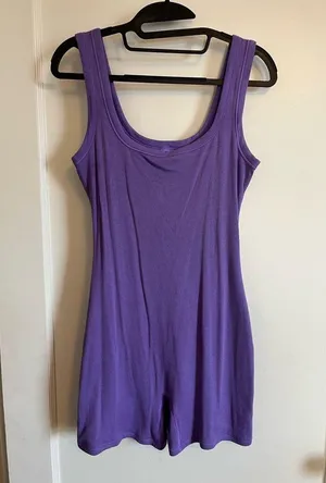 Skims cotton ribbed romper thumbnail 5