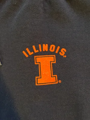 U of Illinois Navy Wide Leg Sweatpants thumbnail 2