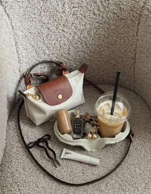 NWT Longchamp Le Pliage Mini Paper with Strap thumbnail 4
