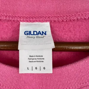 Gildan Daytona Beach Florida pink pullover long sleeve sweatshirt size large thumbnail 6