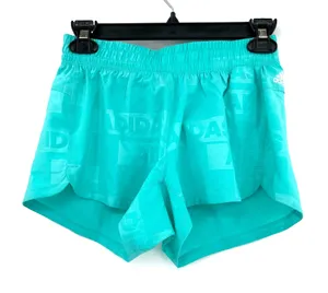 Adidas size 2XS athletic shorts‎ new with tags blue teal green elastic waist thumbnail 1