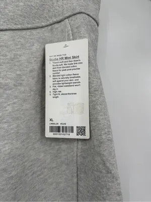 NWT lululemon Scuba High-Rise Mini Skirt HCUG Heather Gray XL thumbnail 7