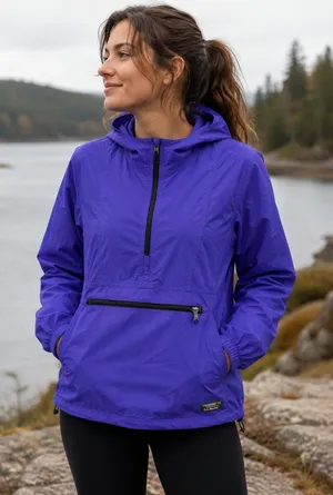 LL Bean Anorak Pullover Women XL Purple Vintage 90s Y2K Gorpcore thumbnail 1