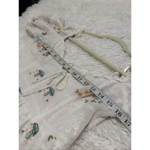 For Love and Lemons Yolanda Mini Dress in White Large thumbnail 4