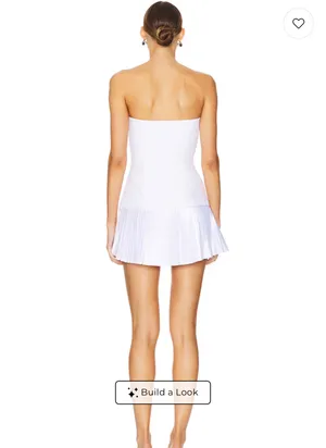 More To Come Revolve Lenore Strapless White Mini Dress thumbnail 3