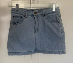 Forever 21 Mini Denim Skirt small  thumbnail 1